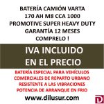 BATERIA CAMION VARTA 170 AH M8
