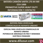 BATERIA CAMION VARTA 170 AH M9