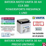 BATERIA MOTO 30 AH YB30L-B