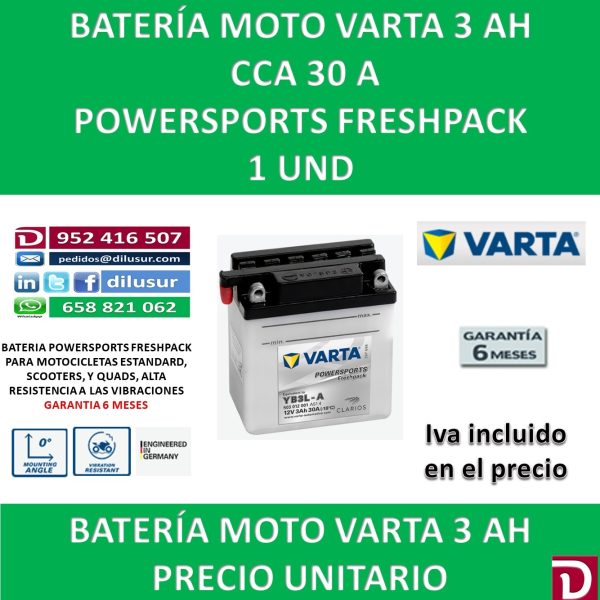 BATERIA MOTO 3 AH YB3L-A