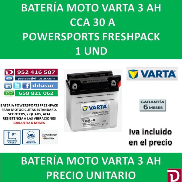 BATERIA MOTO 3 AH YB3L-B