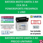 BATERIA MOTO 3 AH YB3L-B