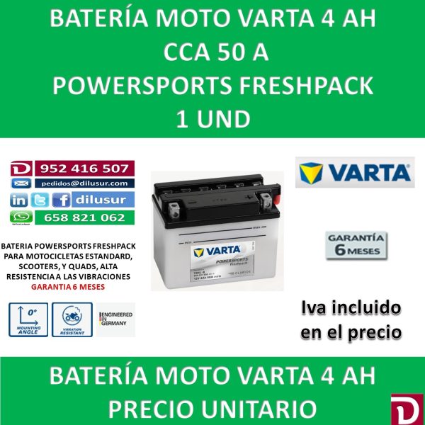 BATERIA MOTO 4 AH YB4L-B