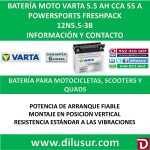 BATERIA MOTO 5.5 AH 12N5.5-3B