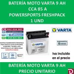 BATERIA MOTO 9 AH 12N9-3B YB9L-B