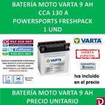 BATERIA MOTO 9 AH YB9L-A2 CBL-A2