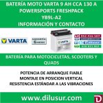 BATERIA MOTO 9 AH YB9L-A2 CBL-A2