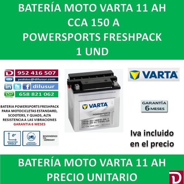 BATERIA MOTO 11 AH YB10L-A2 12N10-3A