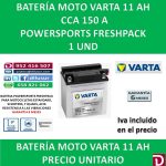 BATERIA MOTO 11 AH YB10L-B2 12N10-3B