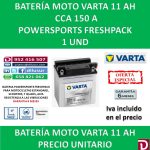 BATERIA MOTO 11 AH YB10L-B2 12N10-3B