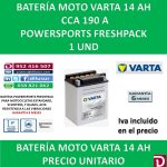 BATERIA MOTO 14 AH YB14-B2