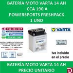BATERIA MOTO 14 AH YB14A-A2