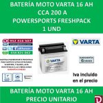 BATERIA MOTO 16 AH YB16B-A