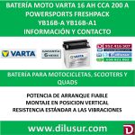 BATERIA MOTO 16 AH YB16B-A