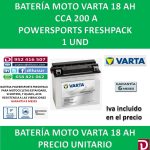 BATERIA MOTO 18 AH YB18L-A