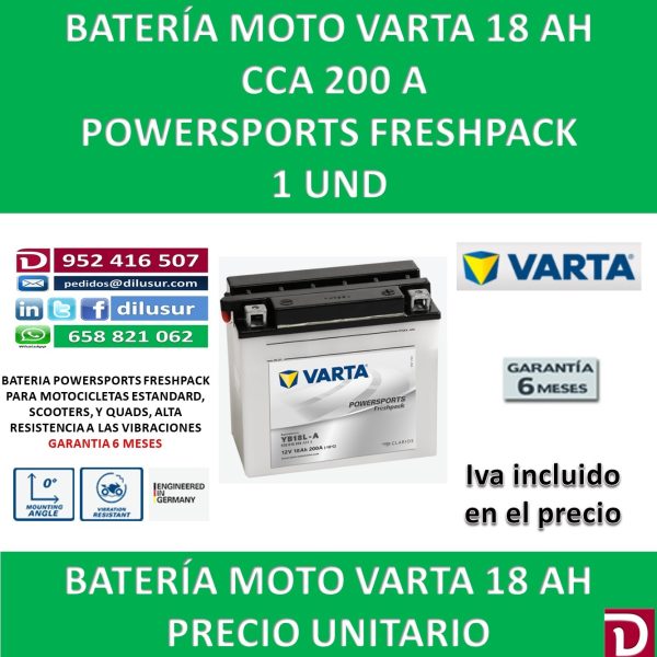 BATERIA MOTO 18 AH YB18L-A