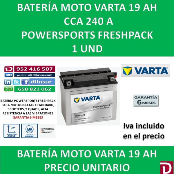 BATERIA MOTO 19 AH YB16L-B