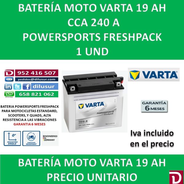 BATERIA MOTO 19 AH YB16-B