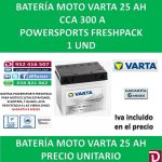 BATERIA MOTO 25 AH Y60-N24L-A