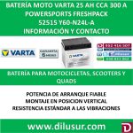 BATERIA MOTO 25 AH Y60-N24L-A