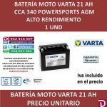 BATERIA MOTO 21 AH YTX24HL-BS