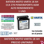 BATERIA MOTO 18 AH YTX20CH-BS
