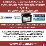 BATERIA MOTO 18 AH YTX20H-BS