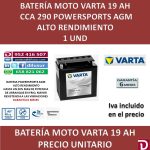 BATERIA MOTO 19 AH YTX16CL-B-BS