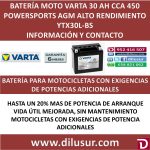 BATERIA MOTO 30 AH YTX30L-BS