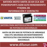 BATERIA MOTO 18 AH YTX20HL-BS