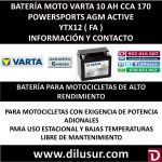 BATERIA MOTO 10 AH YTX12 (FA)