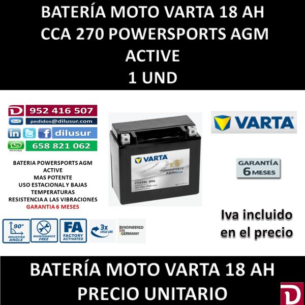 BATERIA MOTO 18 AH YTX20L (FA)