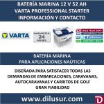 BATERIA MARINA VARTA 52 AH