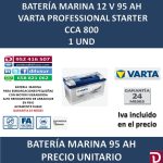 BATERIA MARINA VARTA 95 AH