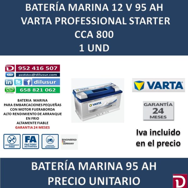 BATERIA MARINA VARTA 95 AH