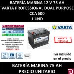 BATERIA MARINA VARTA 75 AH
