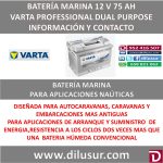 BATERIA MARINA VARTA 75 AH