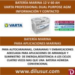 BATERIA MARINA VARTA 60 AH