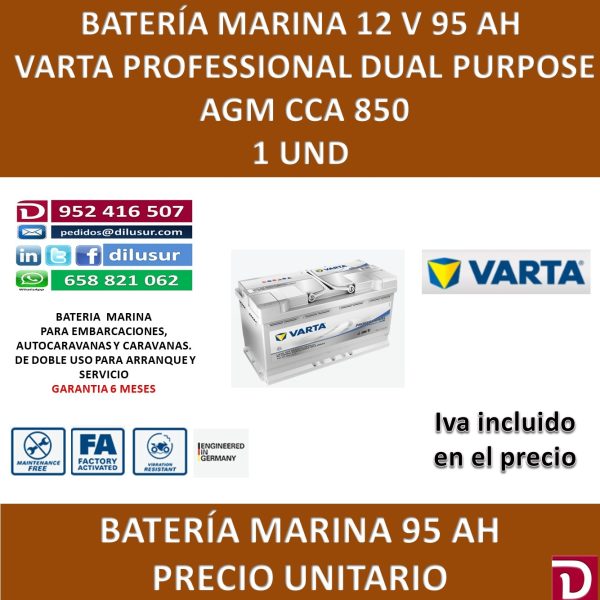 BATERIA MARINA VARTA 95 AH