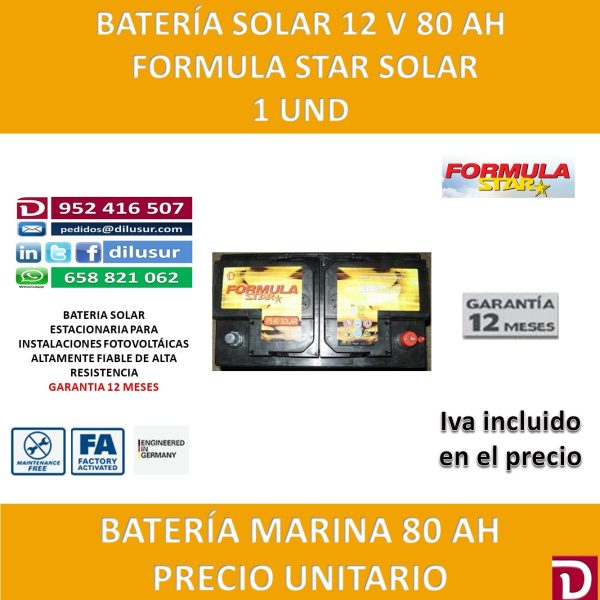 BATERIA SOLAR 80 AH