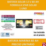 BATERIA SOLAR 80 AH