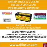 BATERIA SOLAR 260 AH