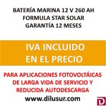 BATERIA SOLAR 260 AH