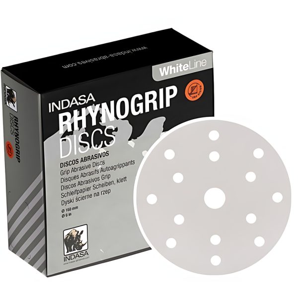 Disco lija velcro 150 mm 15A White line grano 600 50 UND