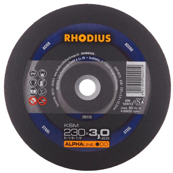 Disco de corte hierro 230 x 3 mm KSM 25 und