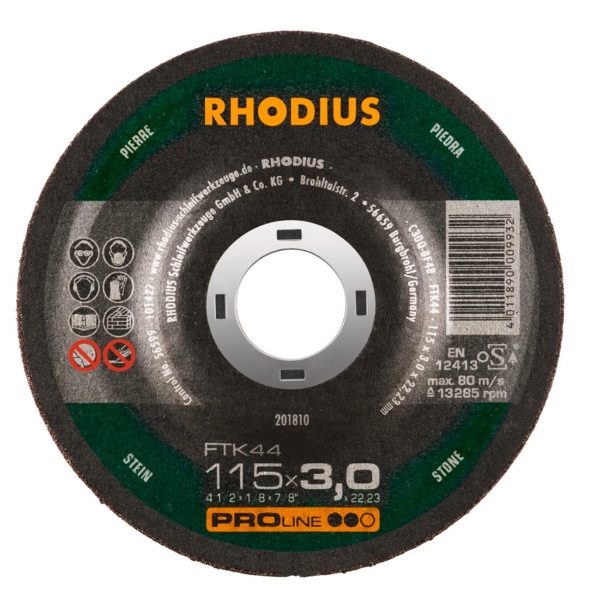 Disco corte piedra 115 x 3 mm FTK 44