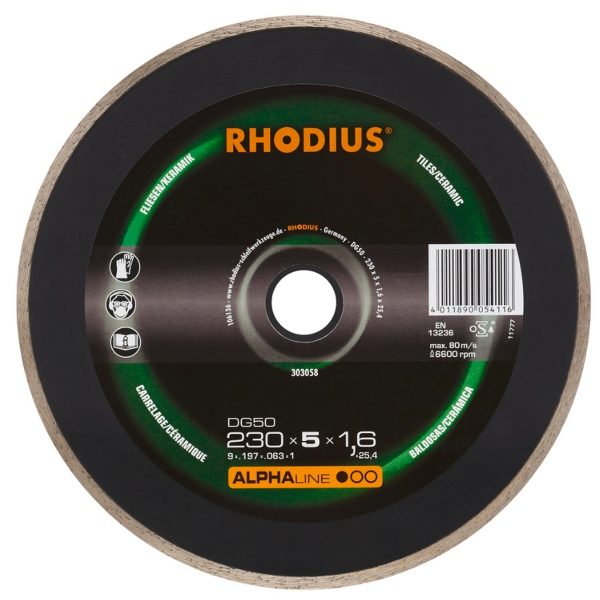 Disco corte diamante 230 x 1.9 x 25.40 mm DG50