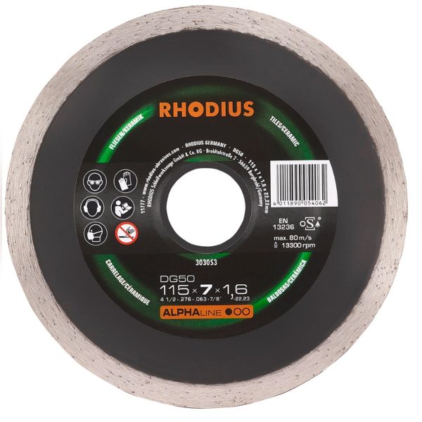 Disco diamante 115 x 7 x 1,6 Xx22.23 mm DG50