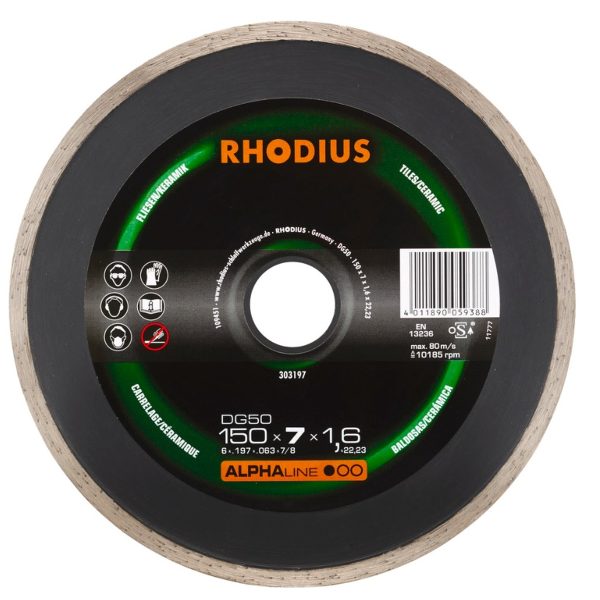 Disco diamante 150 x 7 x 1,6 x 22.23 mm DG50