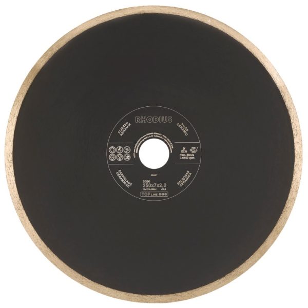 Disco diamante 250 x 7 x 2.2 x 25.40 mm DG50